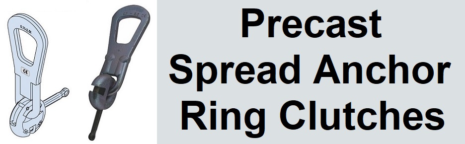 Spread Anchor and Erection Anchor Precast Ring Clutches